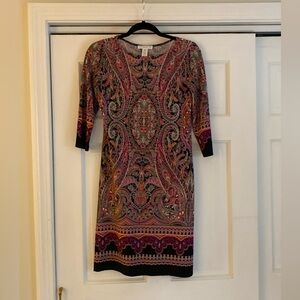 Pull over dress multi-color